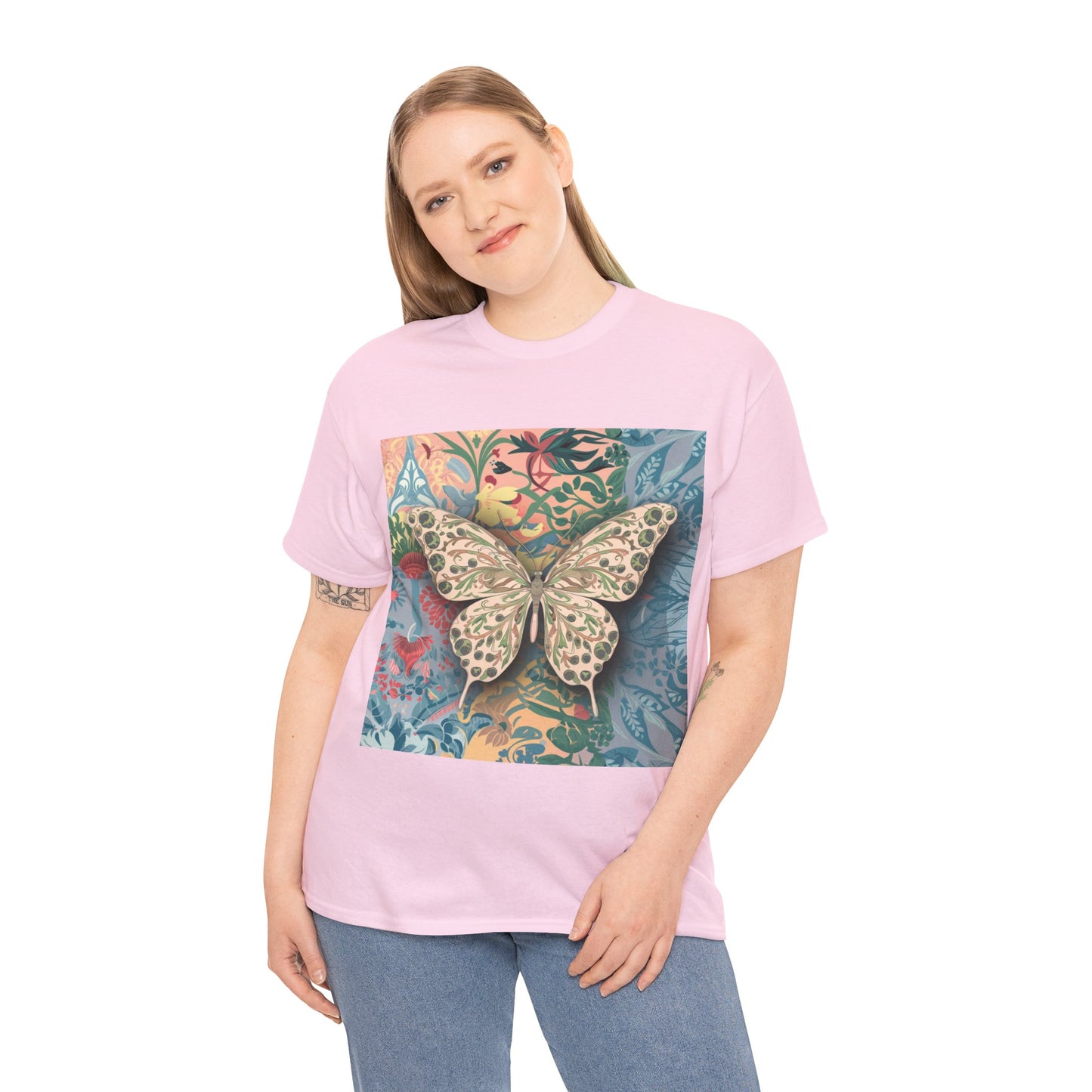 Butterfly Unisex Heavy Cotton T-Shirt