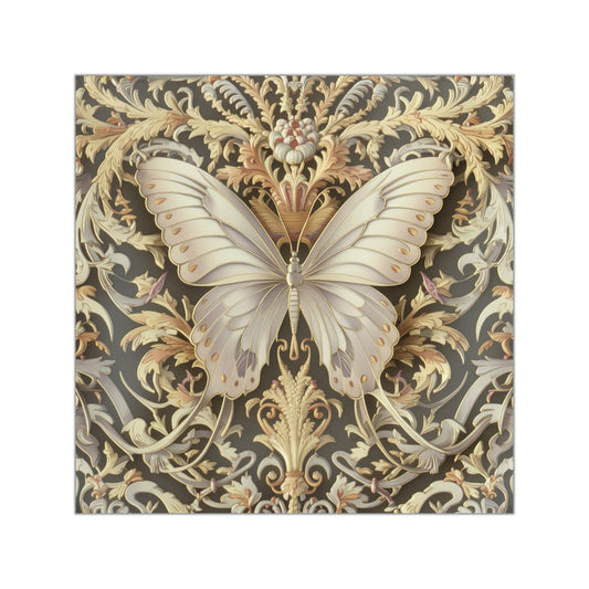 Butterfly Square Vinyl Sticker