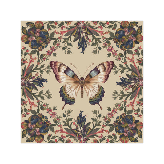 Butterfly Square Vinyl Sticker