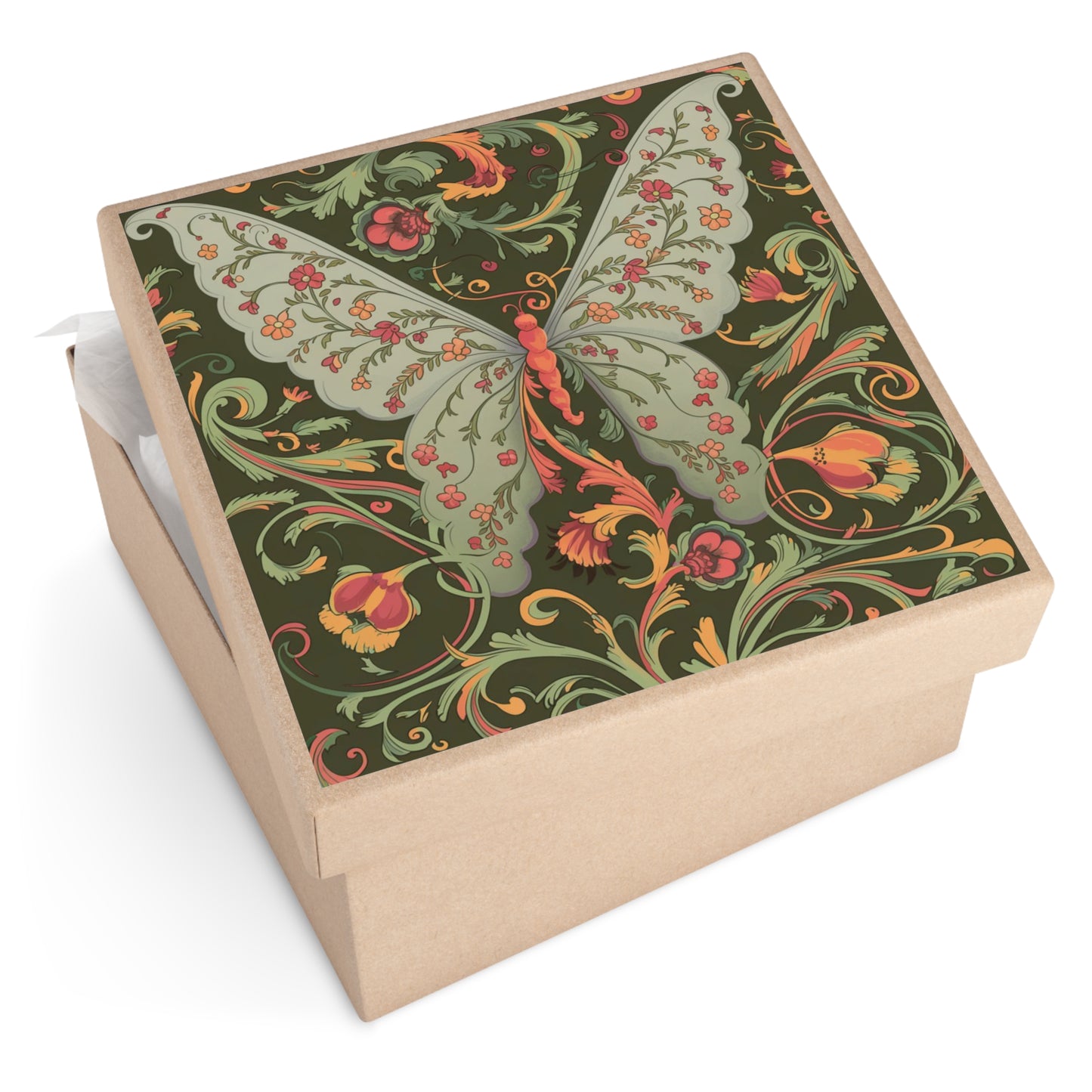 Butterfly Square Vinyl Sticker