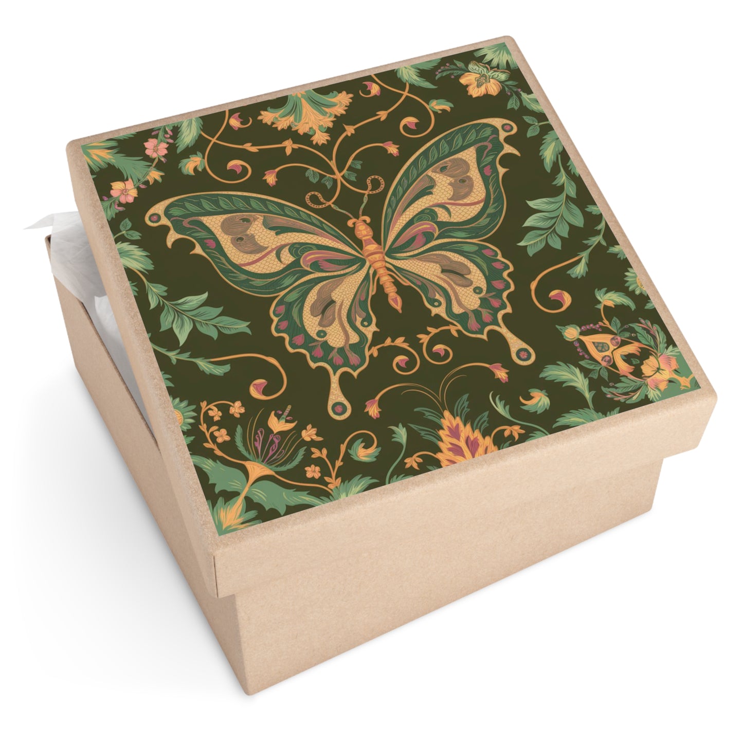 Butterfly Square Vinyl Sticker