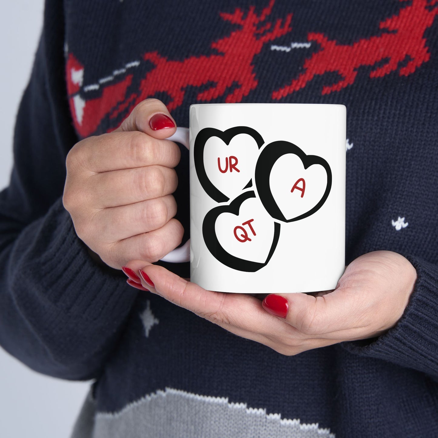 UR A QT Valentine's Ceramic Mug