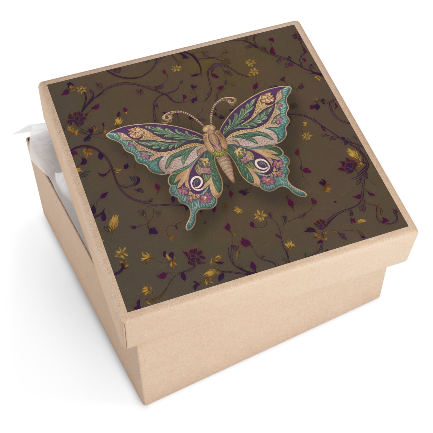 Butterfly Square Vinyl Sticker