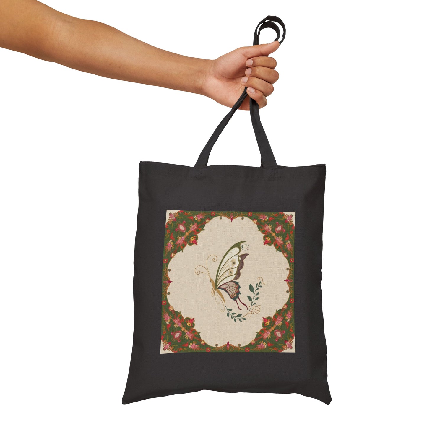Butterfly Canvas Tote Bag, Durable 100% Cotton Shopping Bag for Everyday Use, Eco-Friendly Gift for Nature Lovers