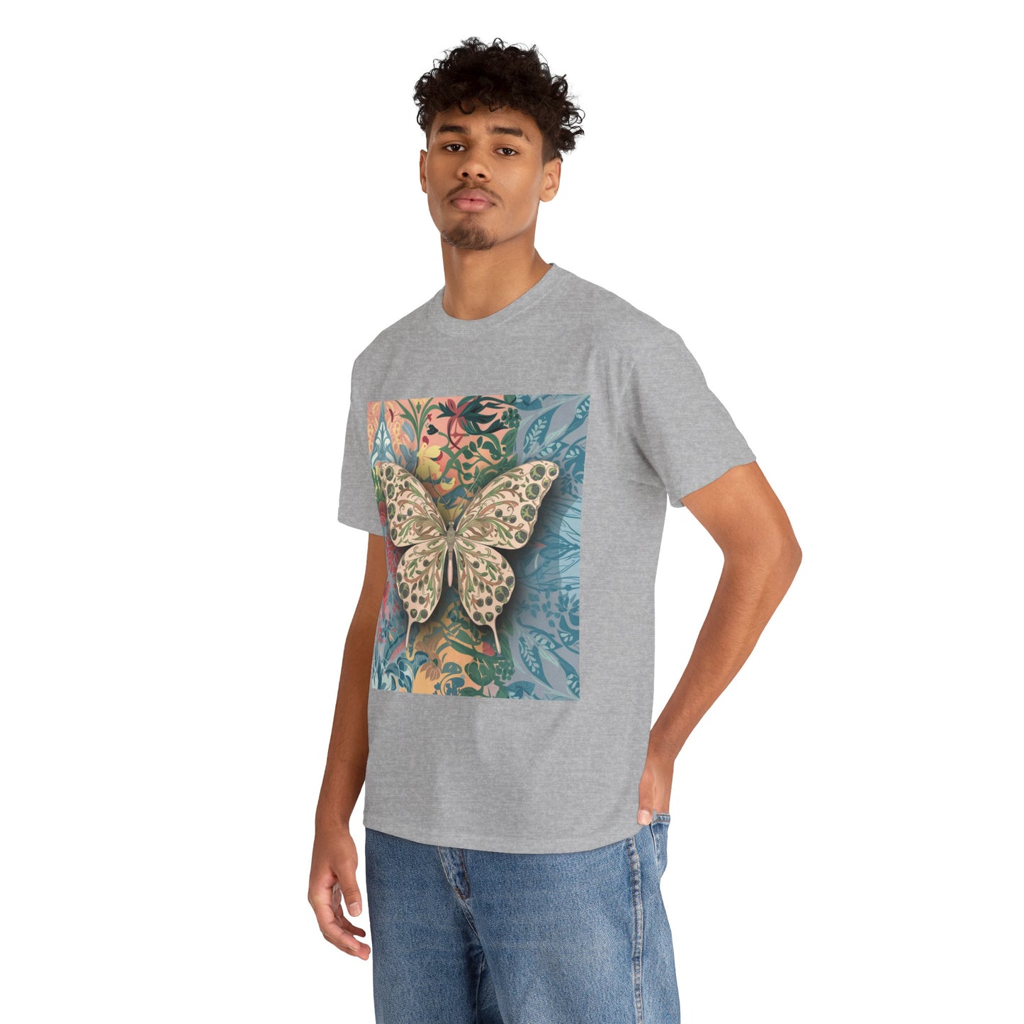 Butterfly Unisex Heavy Cotton T-Shirt