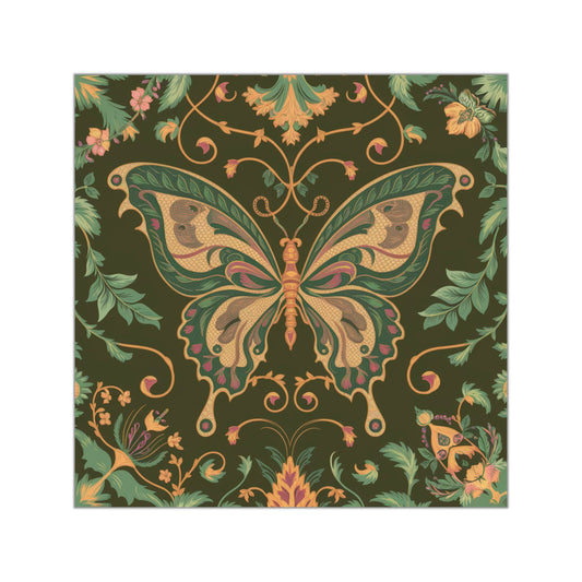 Butterfly Square Vinyl Sticker