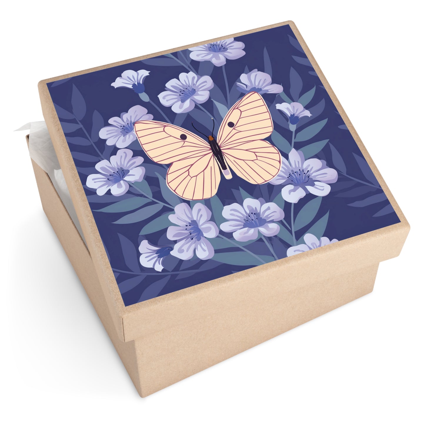 Butterfly Square Vinyl Sticker