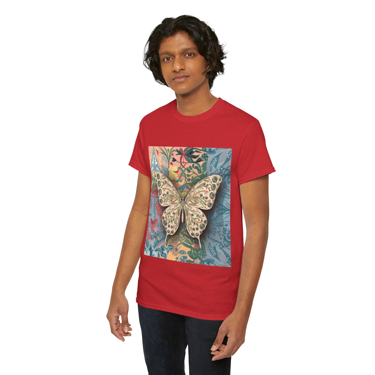 Butterfly Unisex Heavy Cotton T-Shirt