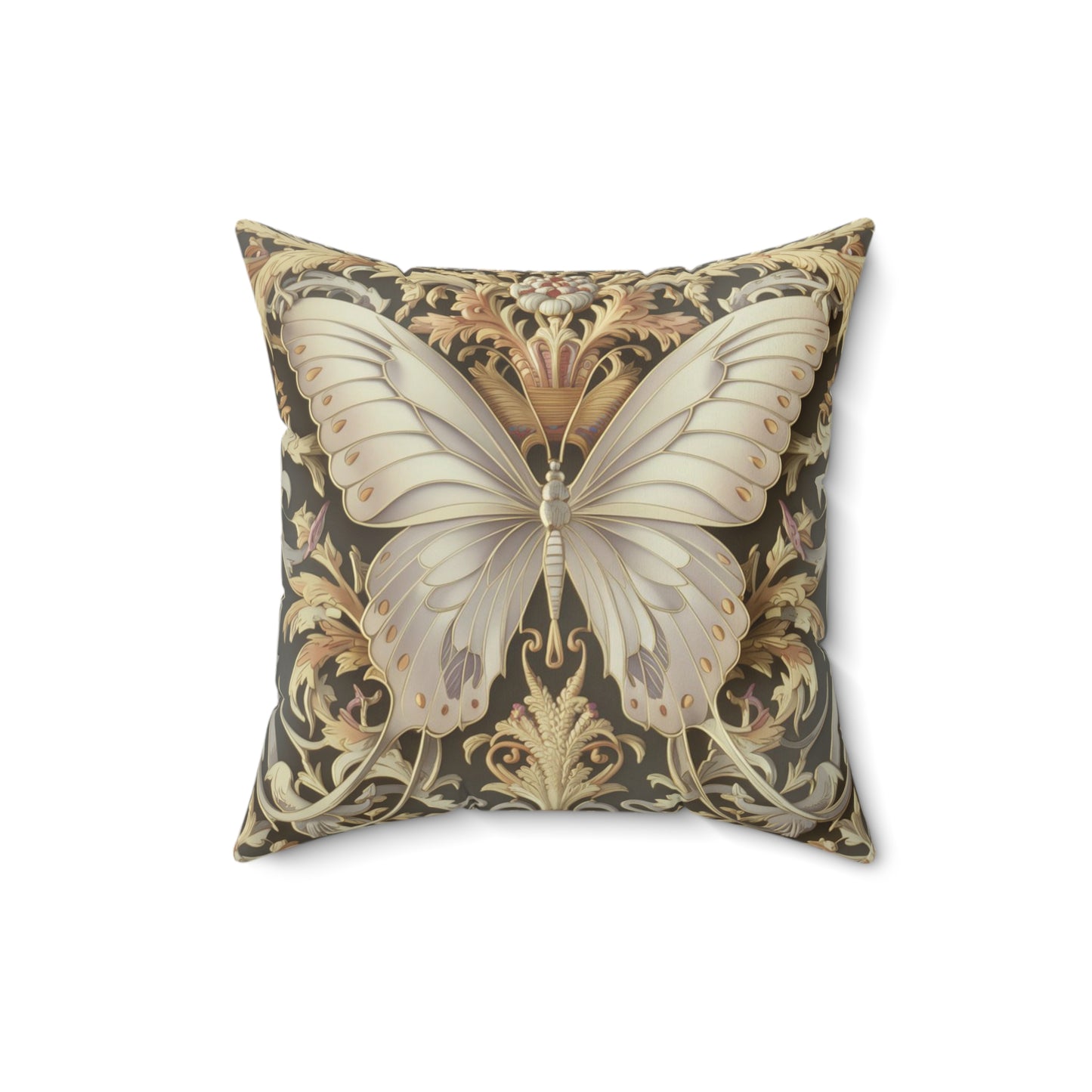 Butterfly Spun Polyester Square Pillow