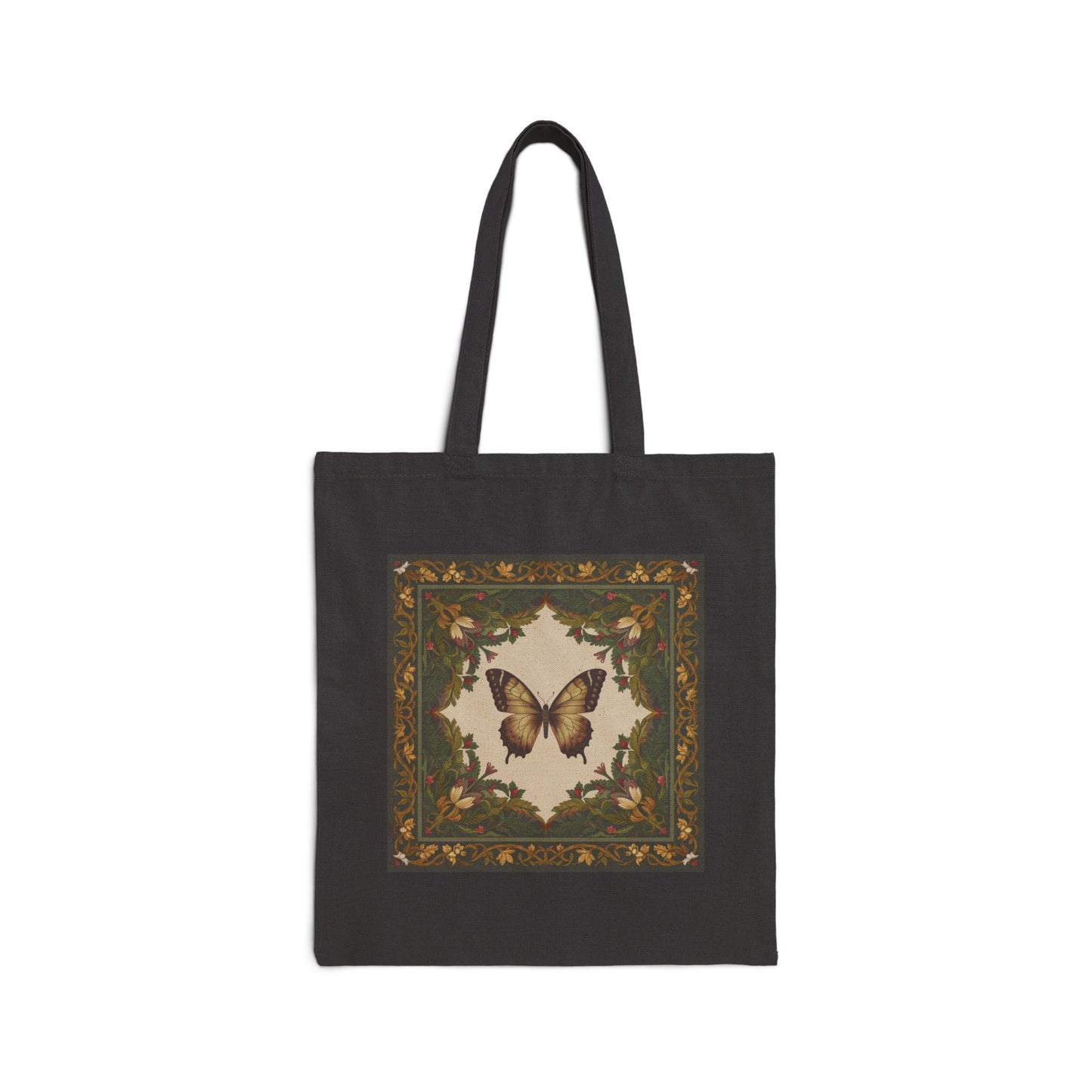Butterfly Canvas Tote Bag, 100% Cotton Everyday Carry Bag for Shopping, Stylish Gift for Eco-Conscious Friends