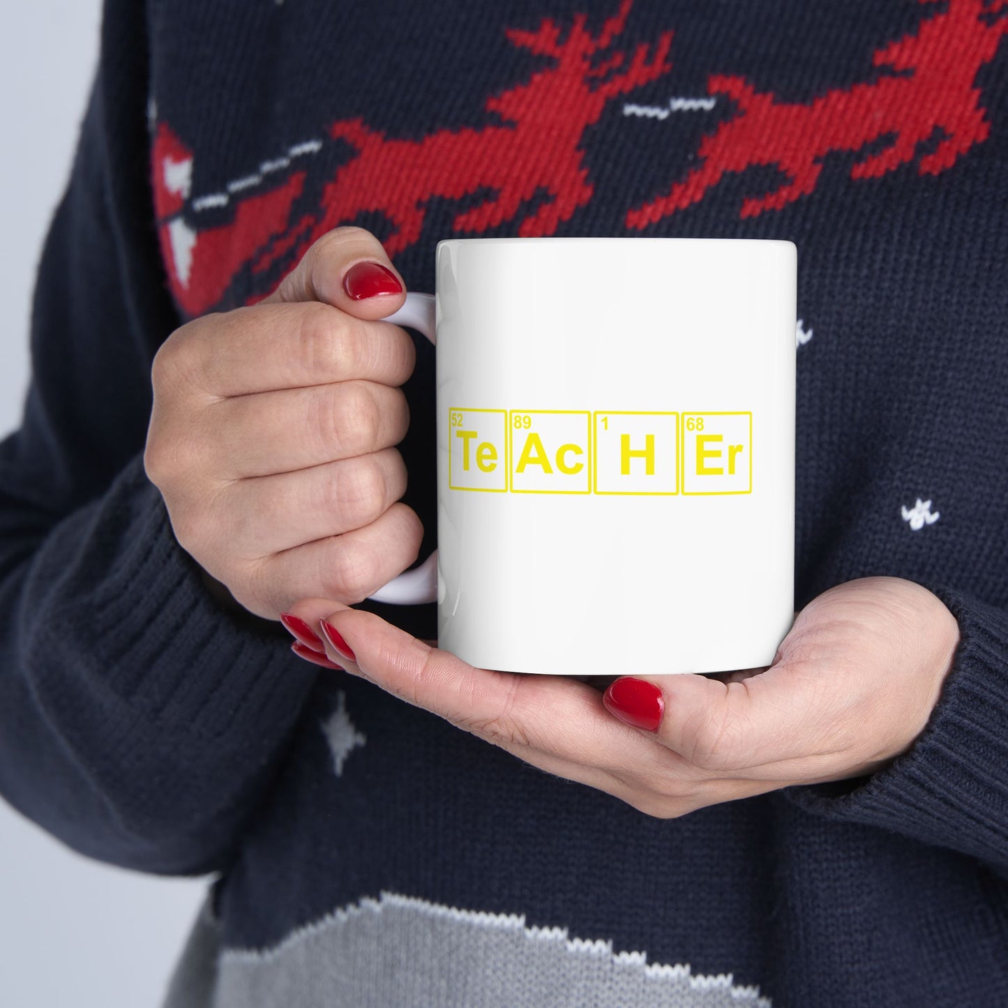 Teacher (Te Ac H Er Elements Periodic Table) Ceramic Mug 11oz