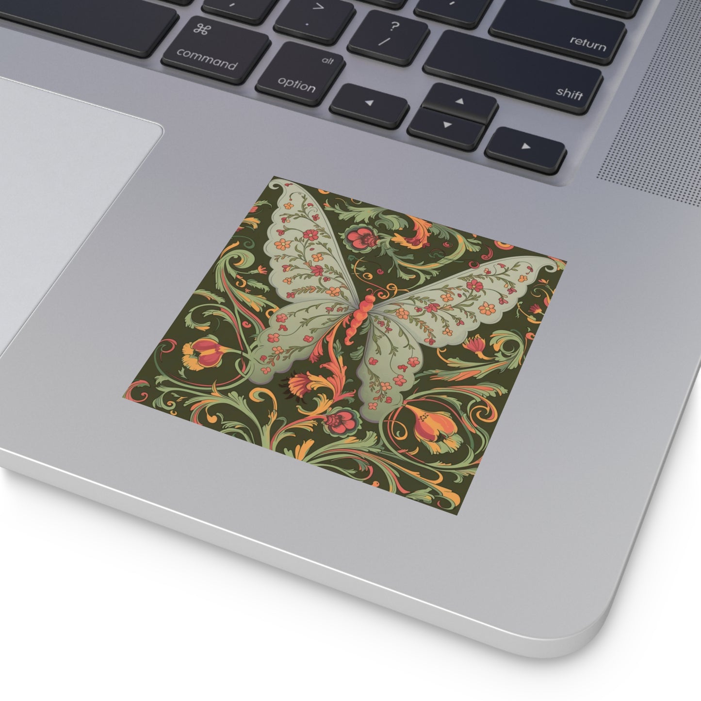 Butterfly Square Vinyl Sticker