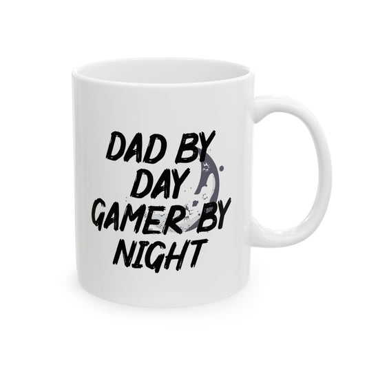 Dad by Day Gamer by Night Ceramic Mug