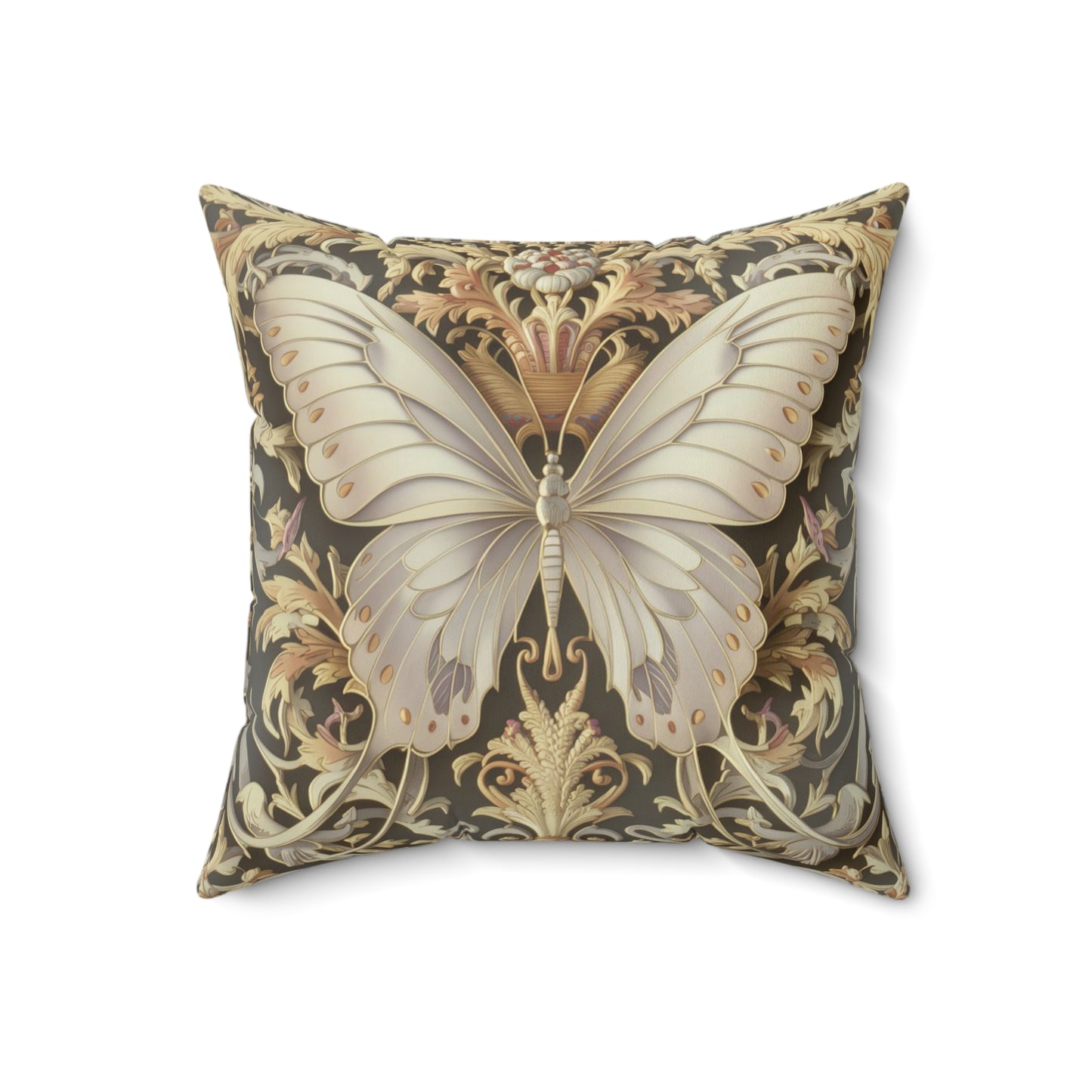 Butterfly Spun Polyester Square Pillow