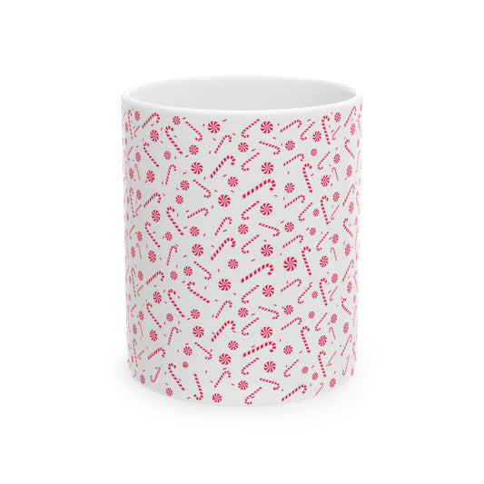 Candy Cane All Over Ceramic Mug