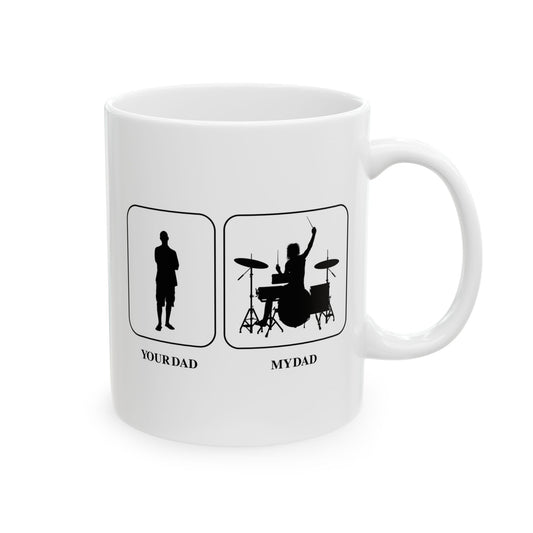 Drummer Dad Ceramic Mug