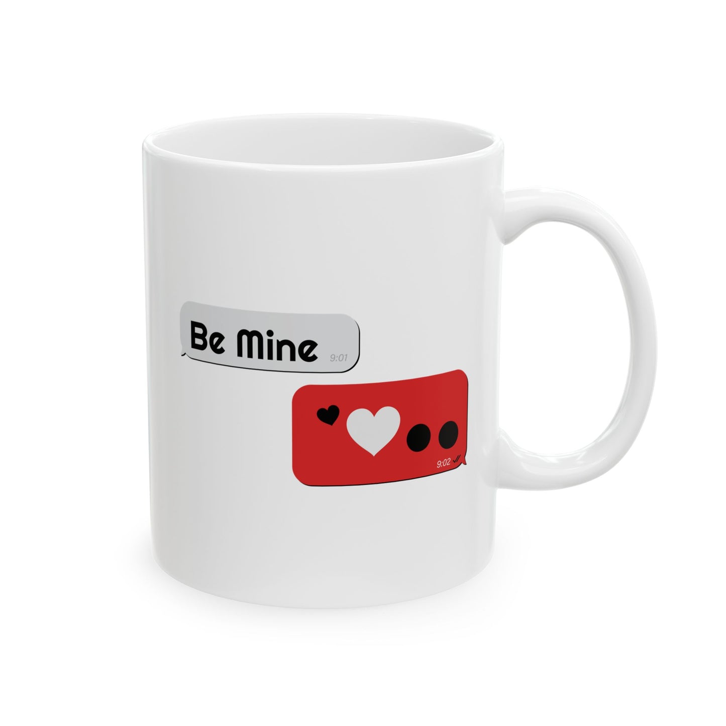 Be Mine Bubble Chat Valentine Ceramic Mug