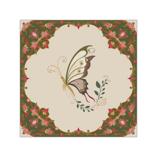 Butterfly Square Vinyl Sticker