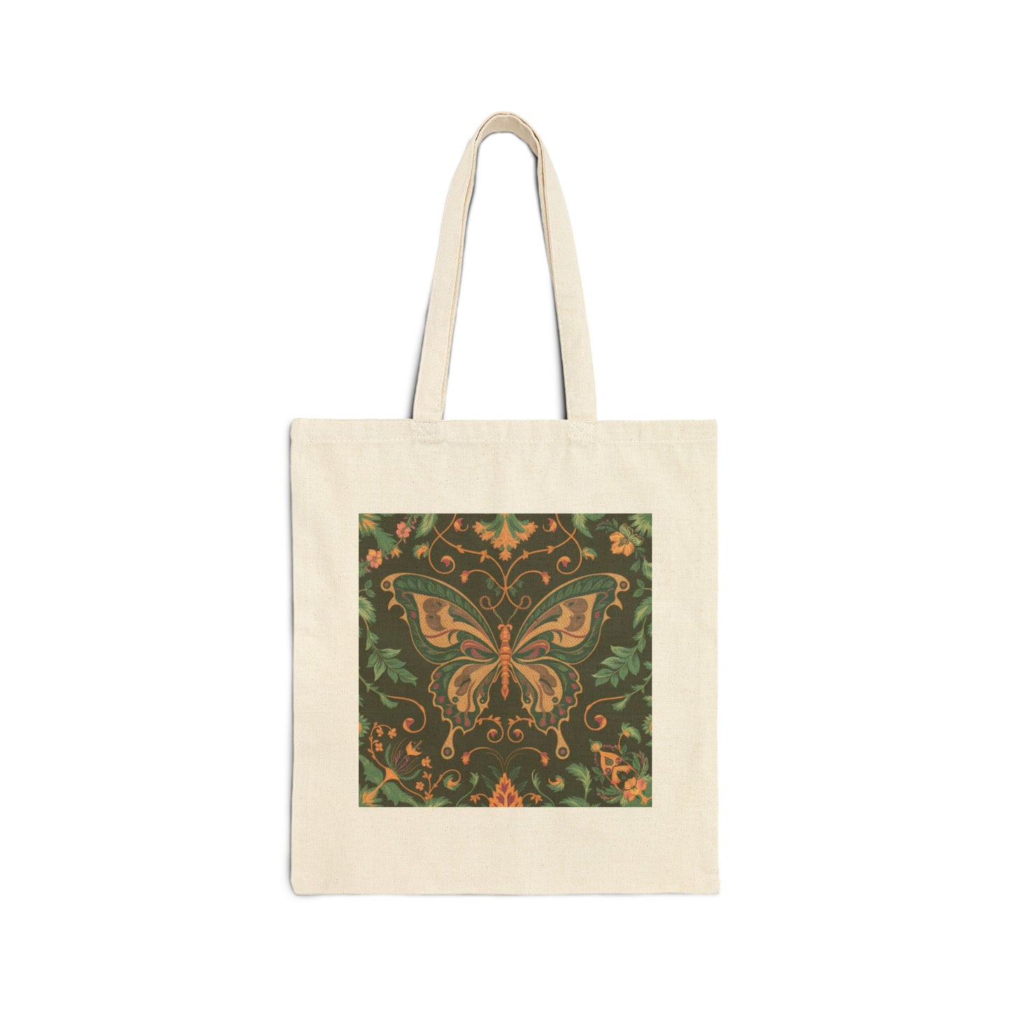 Butterfly Tote Bag, 100% Cotton Canvas Bag for Shopping & Everyday Use, Perfect Gift for Nature Lovers