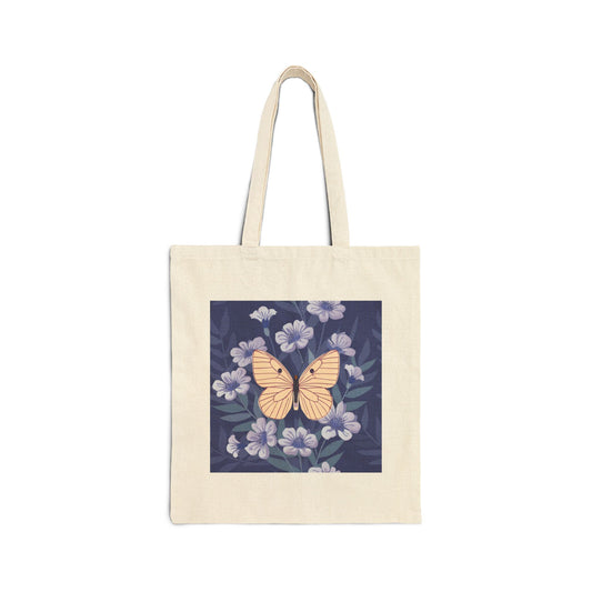 Butterfly Cotton Canvas Tote Bag