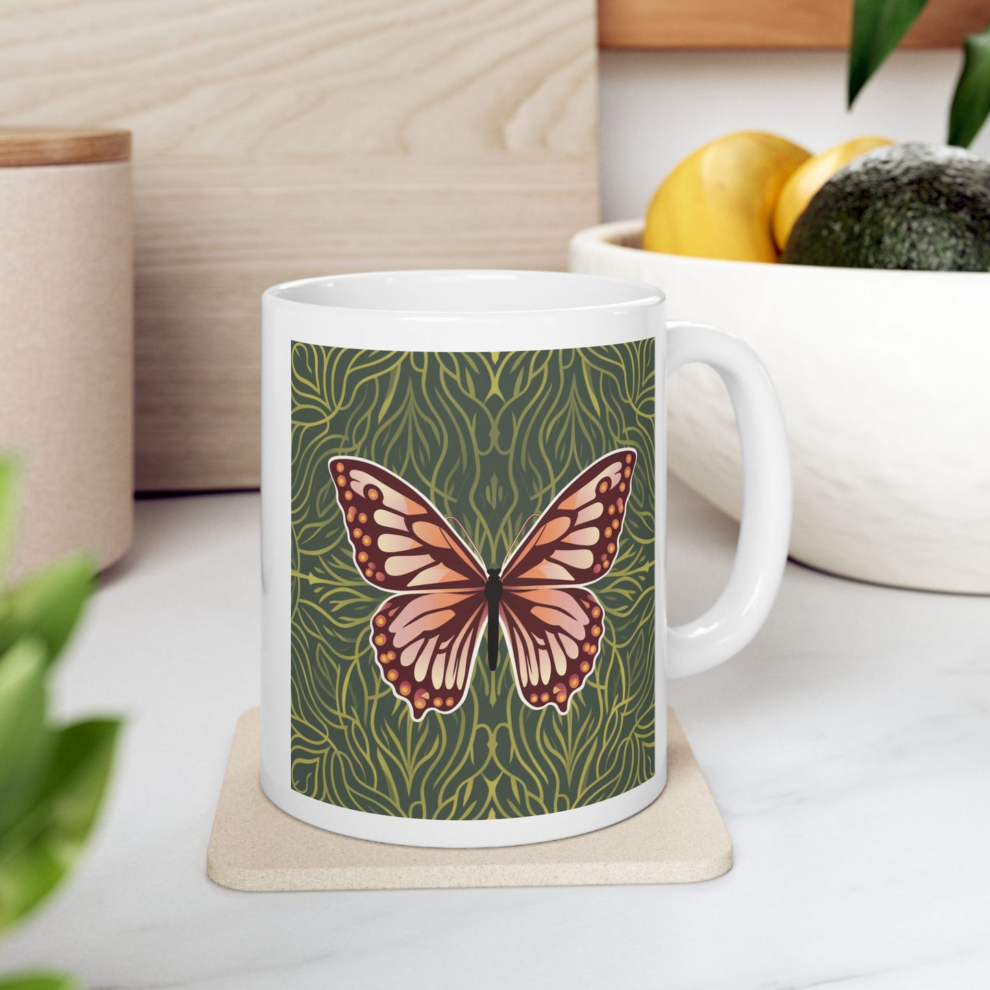 Butterfly Ceramic Mug