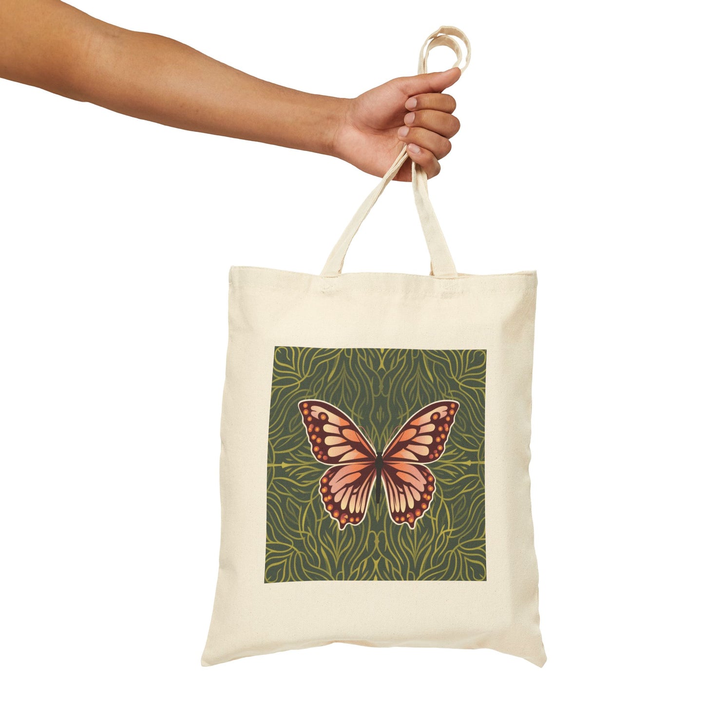 Butterfly Cotton Canvas Tote Bag