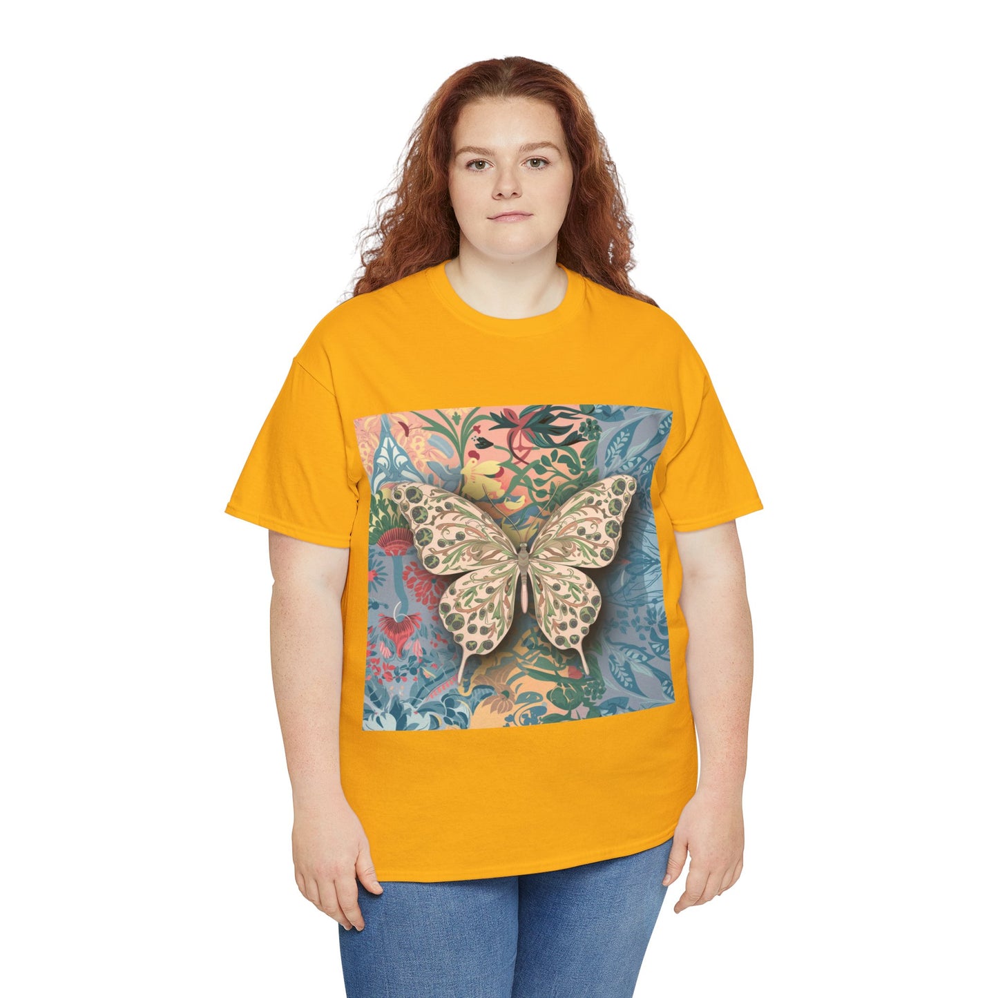 Butterfly Unisex Heavy Cotton T-Shirt