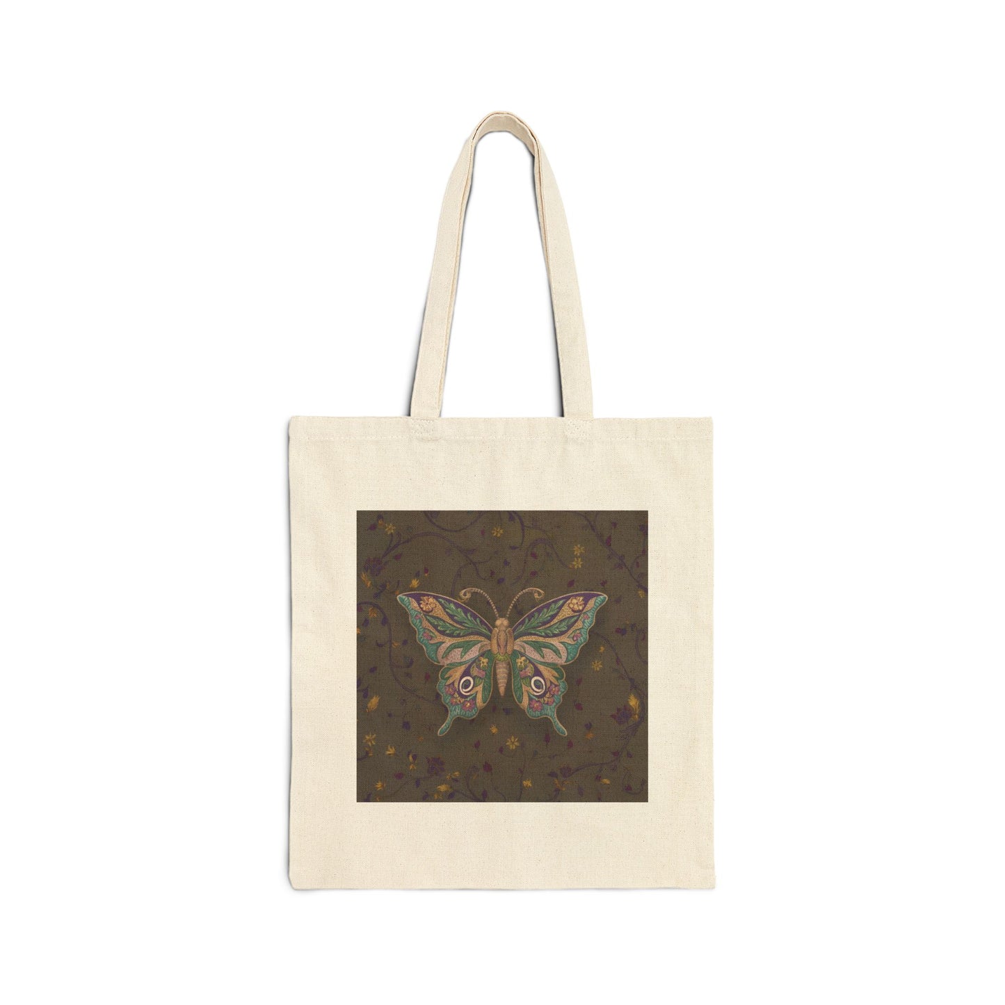 Butterfly Tote Bag, 100% Cotton Canvas Shopping Bag for Everyday Use, Eco-Friendly Gift for Nature Lovers