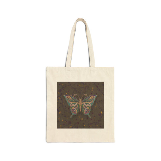 Butterfly Tote Bag, 100% Cotton Canvas Shopping Bag for Everyday Use, Eco-Friendly Gift for Nature Lovers