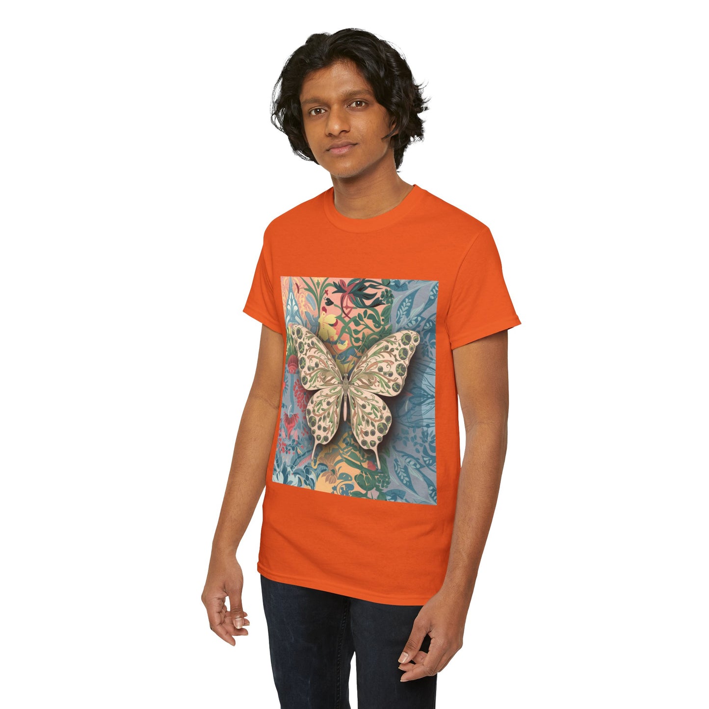 Butterfly Unisex Heavy Cotton T-Shirt