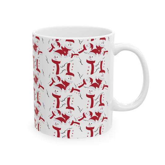 Snow Man Ceramic Mug 11oz