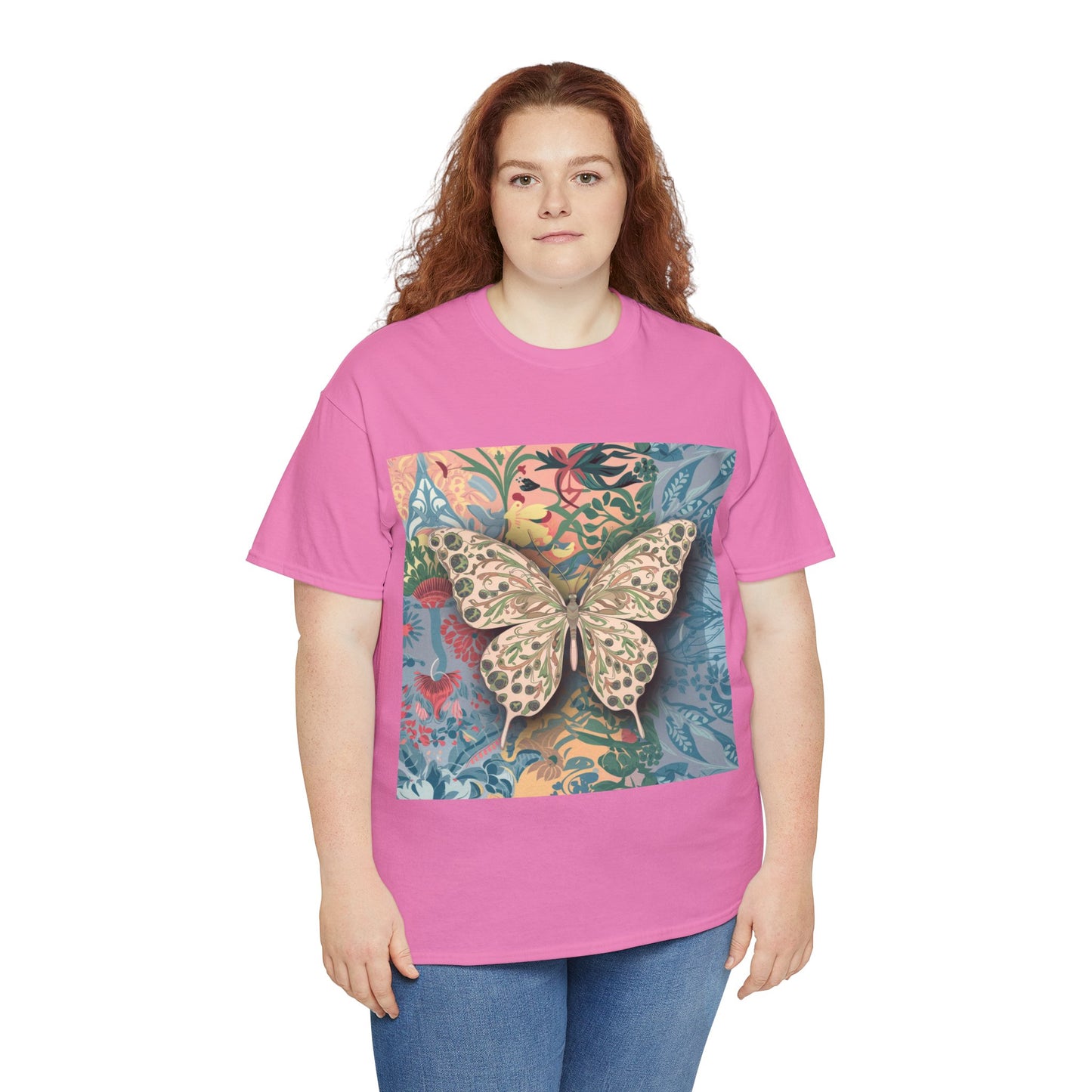 Butterfly Unisex Heavy Cotton T-Shirt
