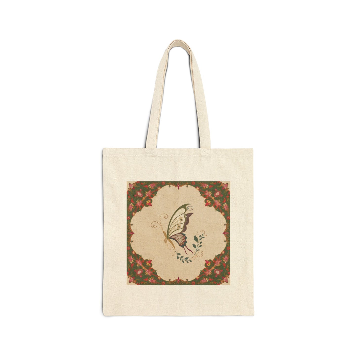 Butterfly Canvas Tote Bag, Durable 100% Cotton Shopping Bag for Everyday Use, Eco-Friendly Gift for Nature Lovers