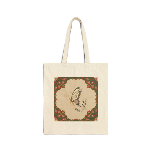 Butterfly Canvas Tote Bag, Durable 100% Cotton Shopping Bag for Everyday Use, Eco-Friendly Gift for Nature Lovers