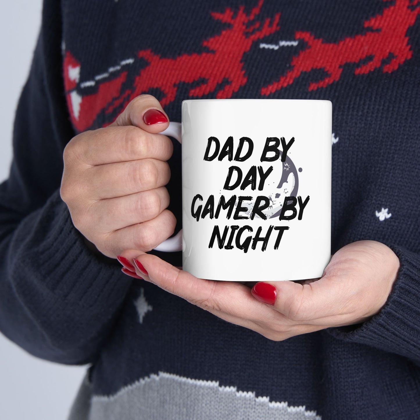 Dad by Day Gamer by Night Ceramic Mug