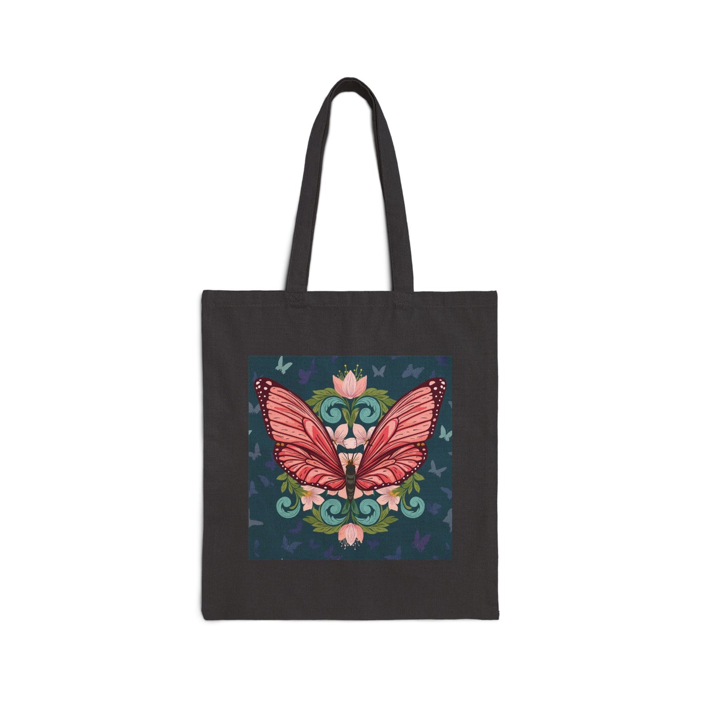 Butterfly Cotton Canvas Tote Bag