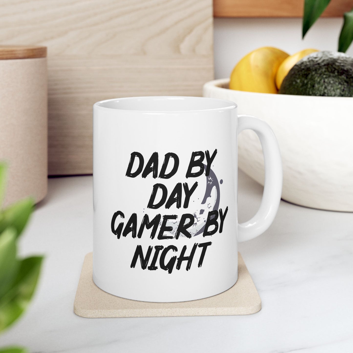 Dad by Day Gamer by Night Ceramic Mug
