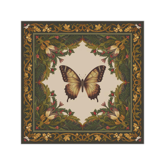 Butterfly Square Vinyl Sticker