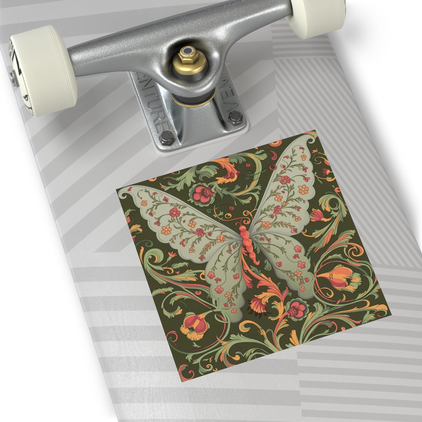 Butterfly Square Vinyl Sticker