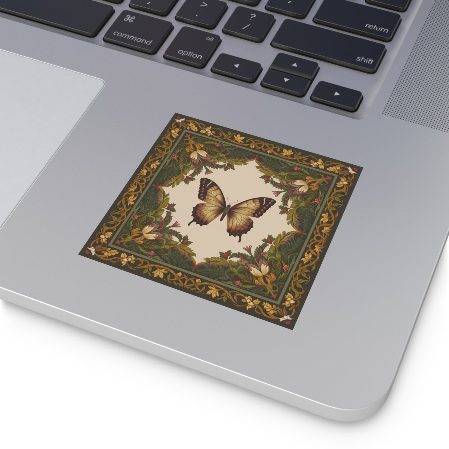 Butterfly Square Vinyl Sticker
