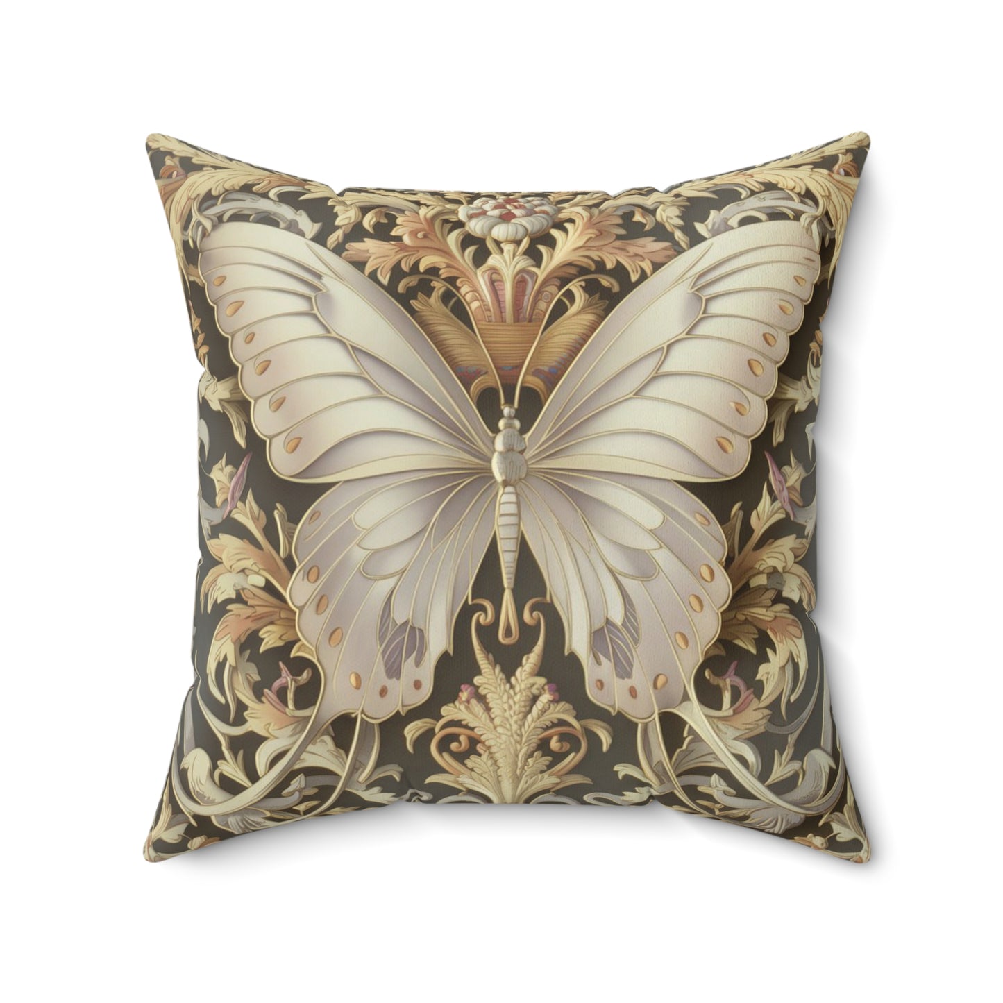 Butterfly Spun Polyester Square Pillow