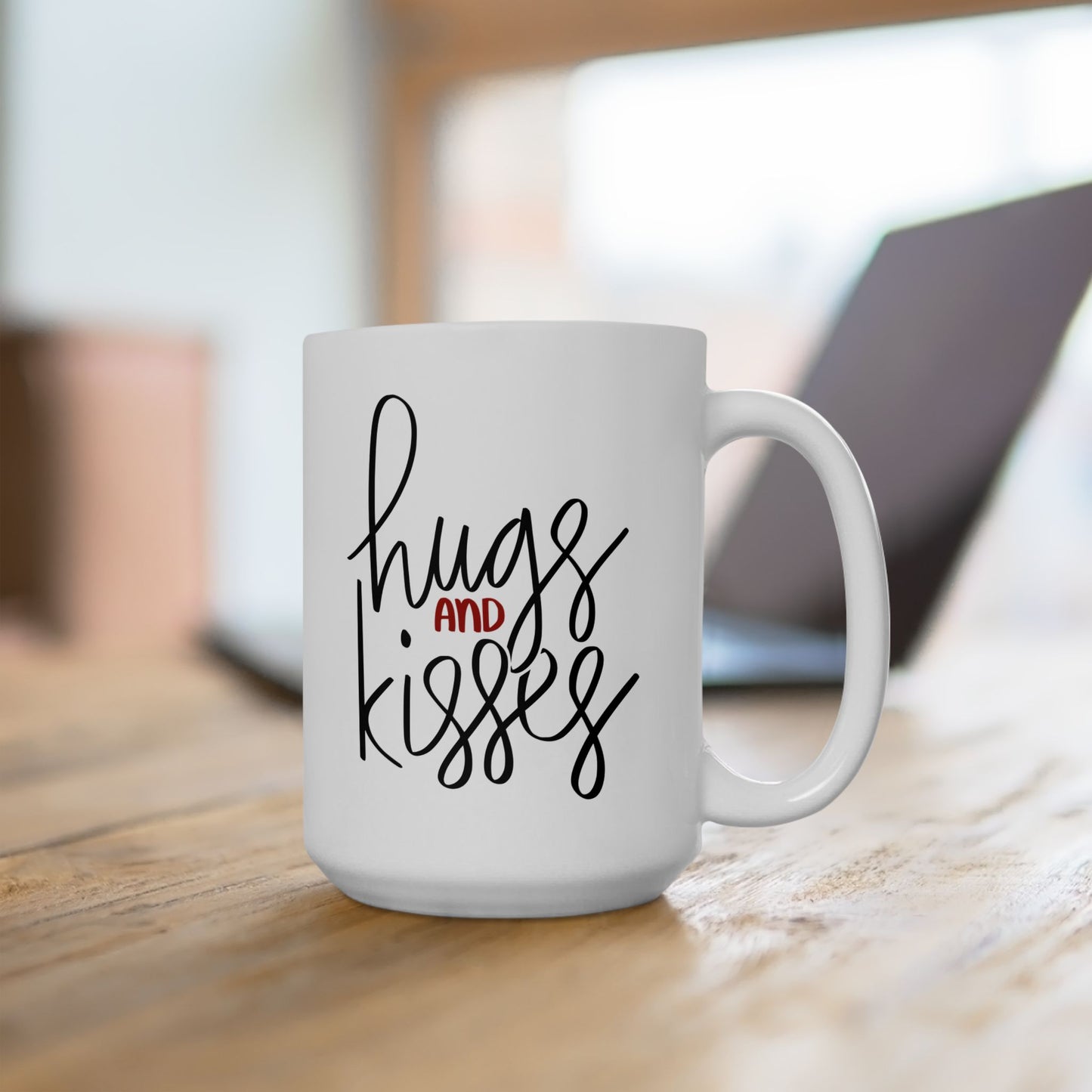 Hugs and Kisses Ceramic Mug