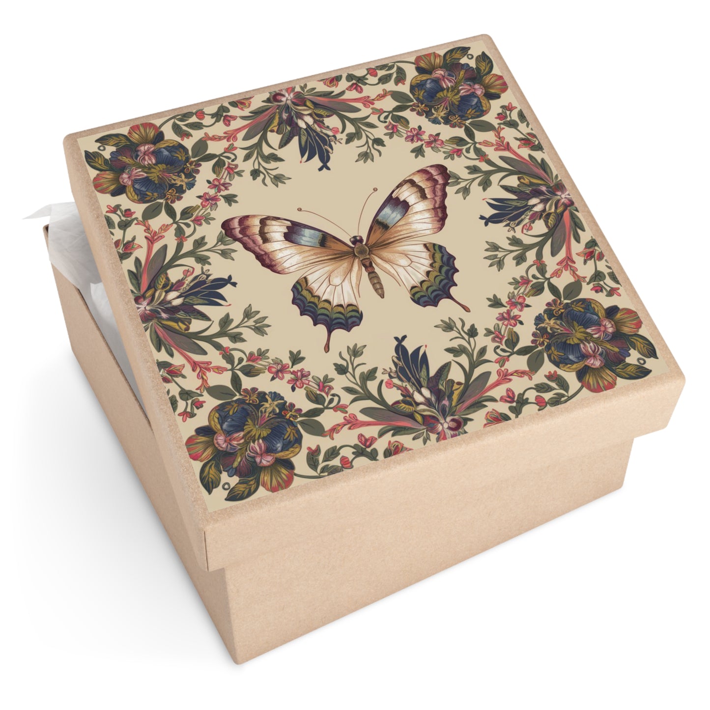 Butterfly Square Vinyl Sticker