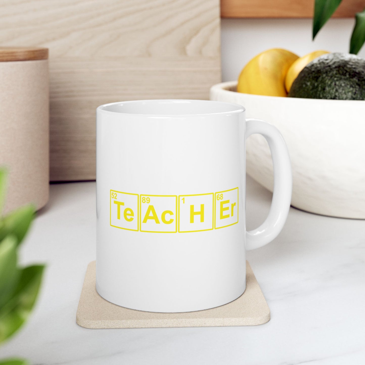 Teacher (Te Ac H Er Elements Periodic Table) Ceramic Mug 11oz