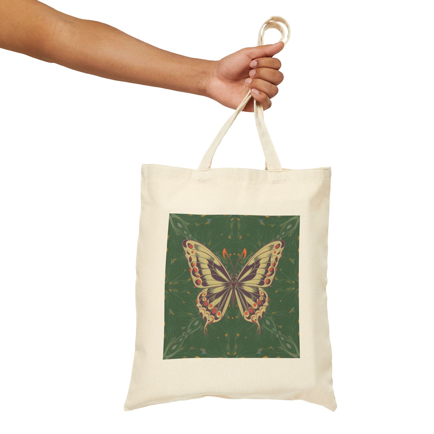 Butterfly Cotton Canvas Tote Bag