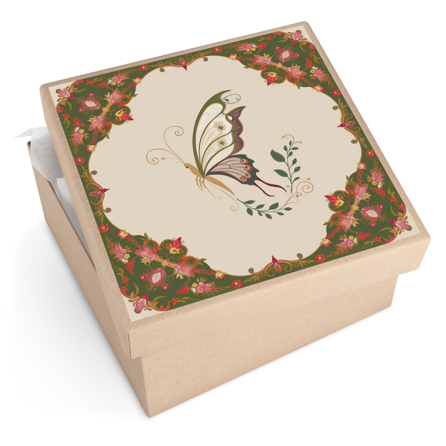 Butterfly Square Vinyl Sticker