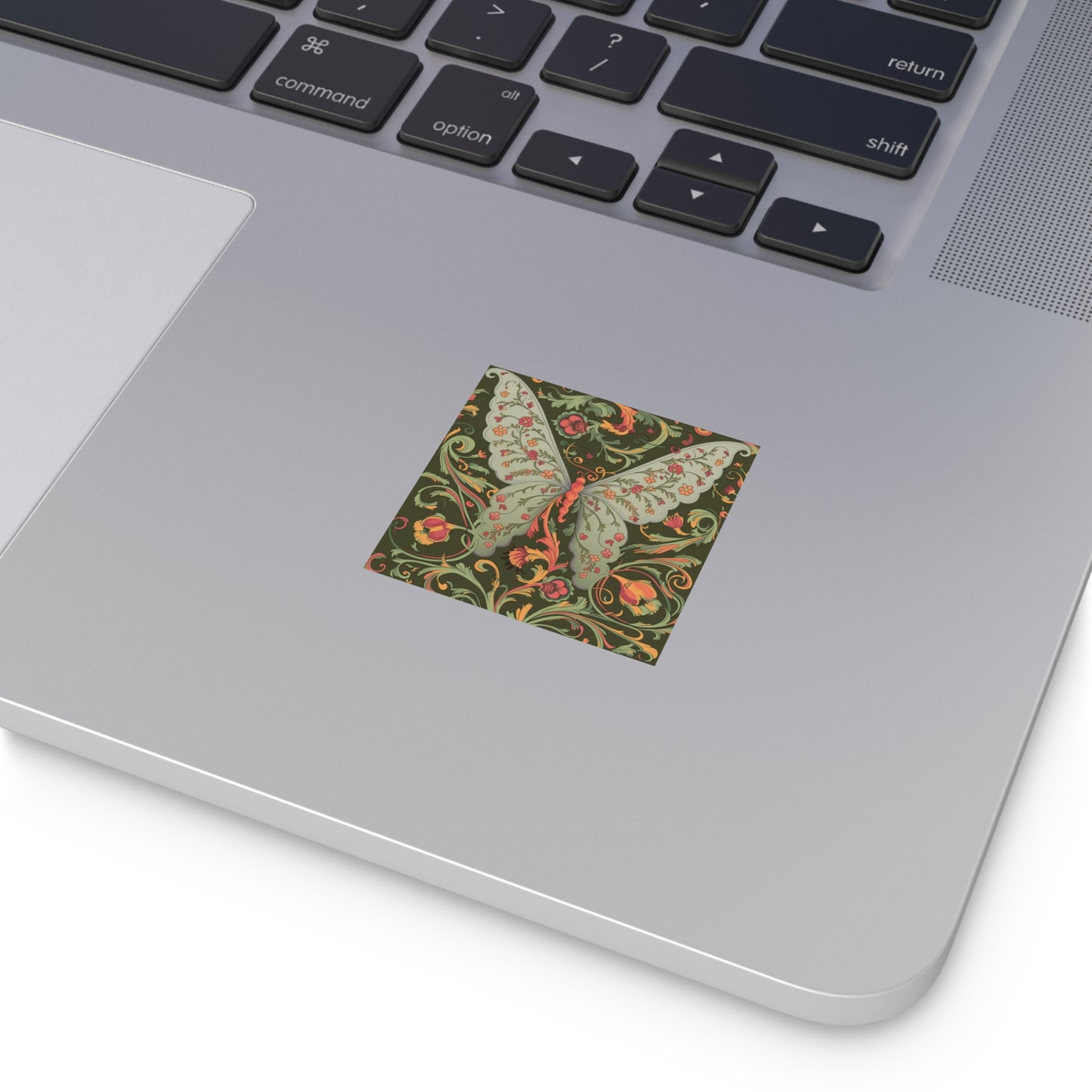 Butterfly Square Vinyl Sticker