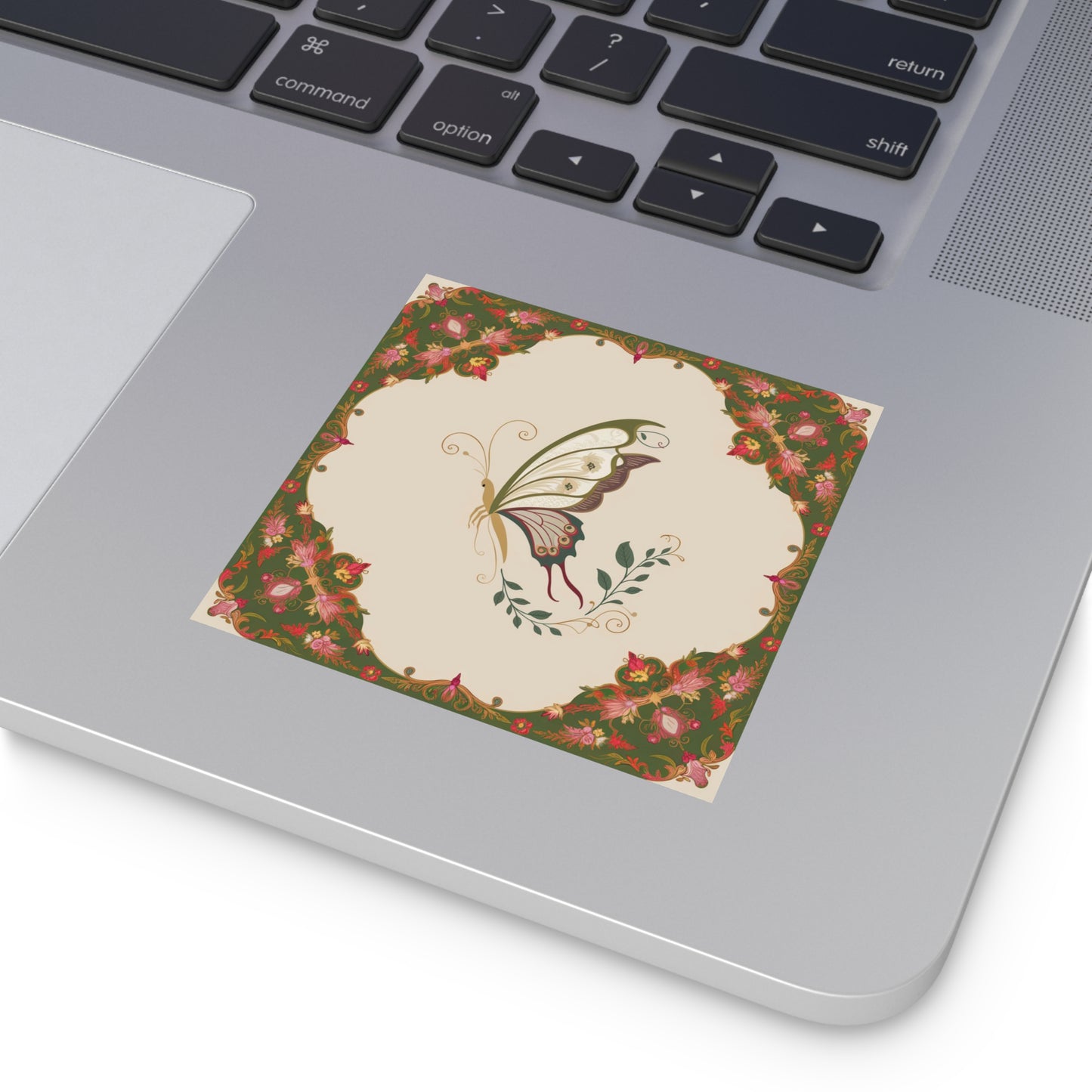 Butterfly Square Vinyl Sticker