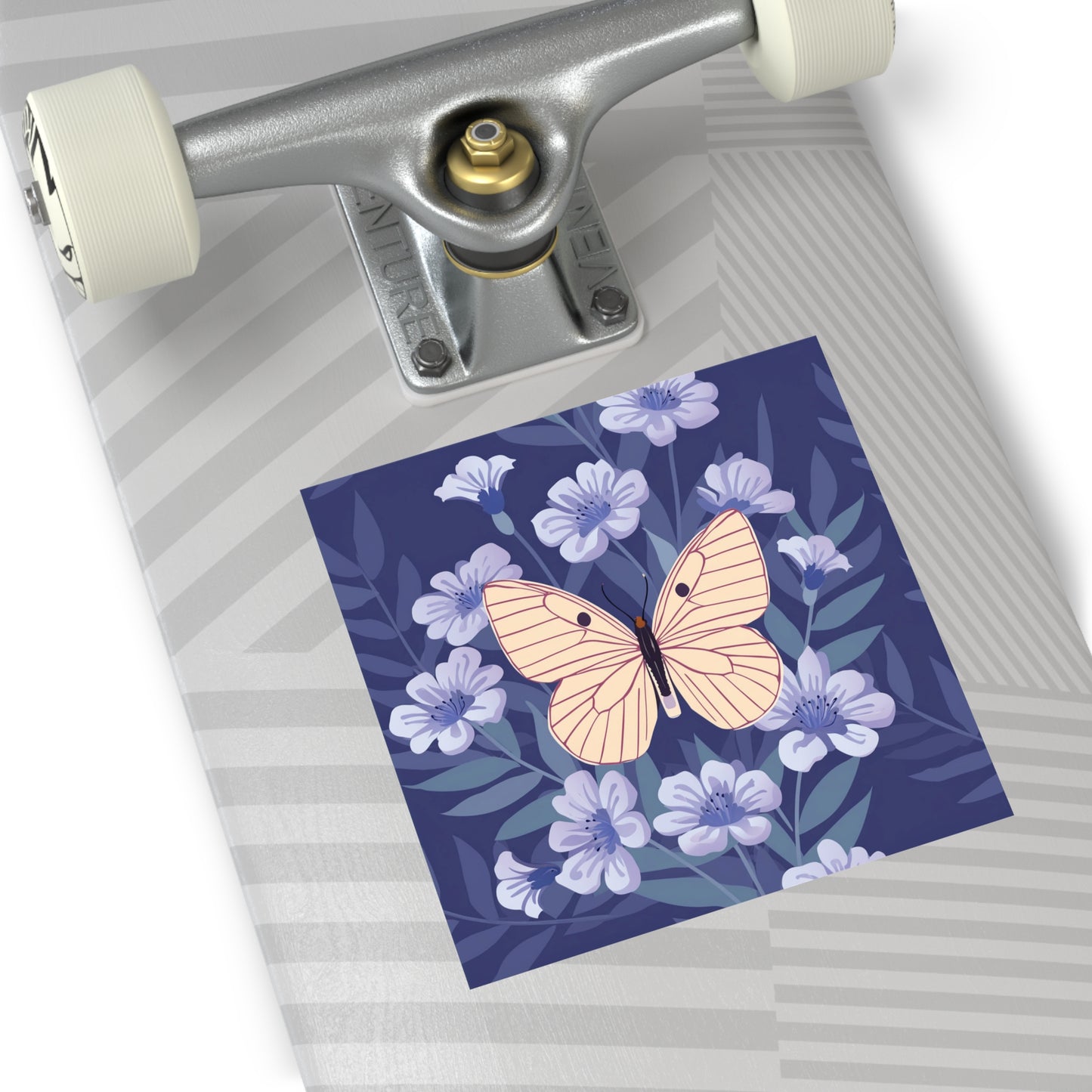 Butterfly Square Vinyl Sticker
