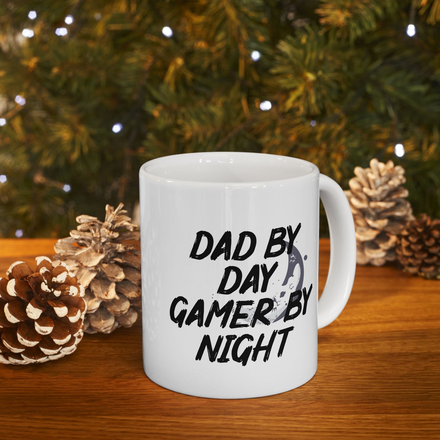 Dad by Day Gamer by Night Ceramic Mug
